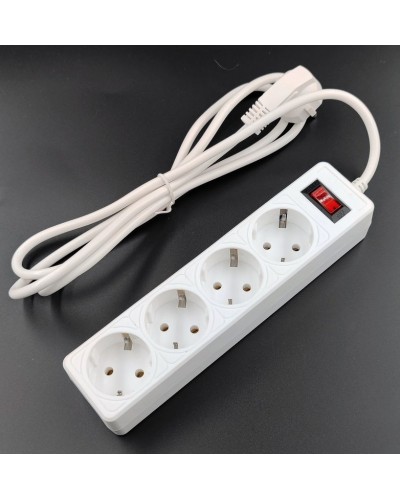 SP4W-530 GARDA. Сетевой фильтр 4 розетки,3м, белый. 5bites в Майкопе