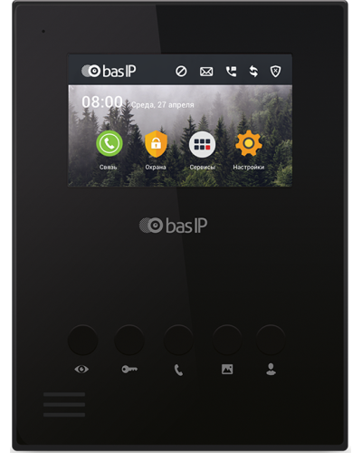 AU-04LA (AU-04L) BLACK. Монитор IP-домофона. BAS-IP в Майкопе