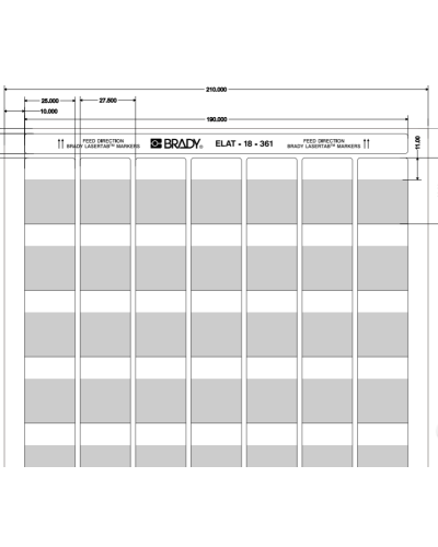 ELAT-18-361-2.5 (уп. 2500 шт.): Этикетка в Майкопе