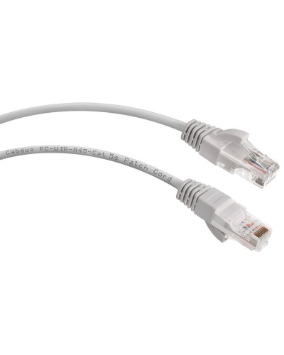 PC-UTP-RJ45-Cat.5e-15m (7700c), серый. Патч-корд медный. CABEUS в Майкопе