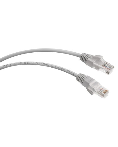 PC-UTP-RJ45-Cat.6-0.5m (7266c), серый. Патч-корд медный. CABEUS в Майкопе