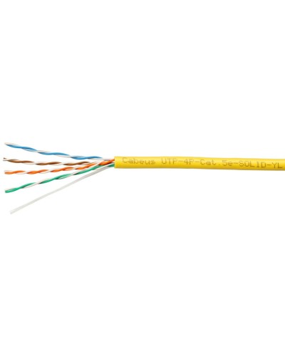 UTP-4P-Cat.5e-SOLID-YL (7251c). Кабель «витая пара» (LAN) для структурированных систем связи. CABEUS в Майкопе