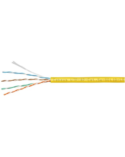 UTP-4P-Cat.5e-SOLID-LSZH-YL (9780c). Кабель «витая пара» (LAN) для структурированных систем связи. CABEUS в Майкопе