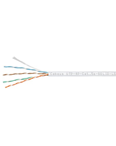 UTP-4P-Cat.5e-SOLID-LSZH-WH (9782c). Кабель «витая пара» (LAN) для структурированных систем связи. CABEUS в Майкопе