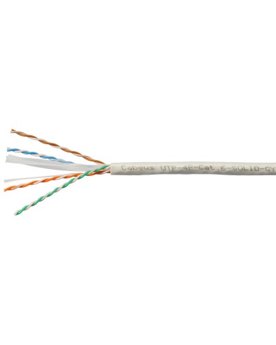 UTP-4P-Cat.6-SOLID-LSZH-GY-100 (11108c-5). Кабель «витая пара» (LAN) для структурированных систем связи. CABEUS в Майкопе
