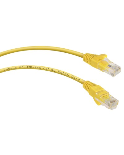 PC-UTP-RJ45-Cat.5e-0.15m-YL (8985c), желтый. Патч-корд медный. CABEUS в Майкопе