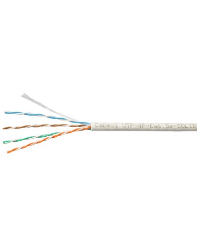 UTP-4P-Cat.5e-SOLID-LSLTx-GY-100 (10945c-5). Кабель «витая пара» (LAN) для структурированных систем связи. CABEUS в Майкопе