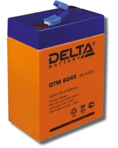 Delta DTM 6045. Аккумулятор герметичный свинцово-кислотный. Delta в Майкопе