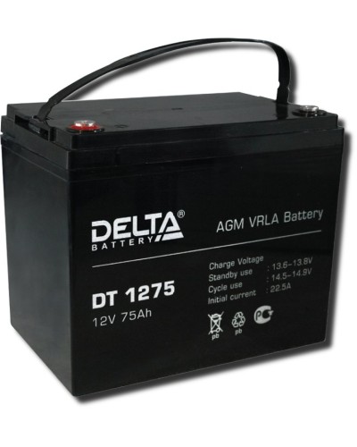 Delta DT 1275. Аккумулятор герметичный свинцово-кислотный. Delta в Майкопе
