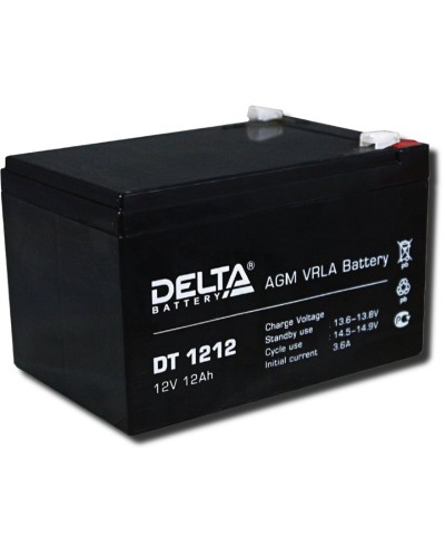 Delta DT 1212. Аккумулятор герметичный свинцово-кислотный. Delta в Майкопе