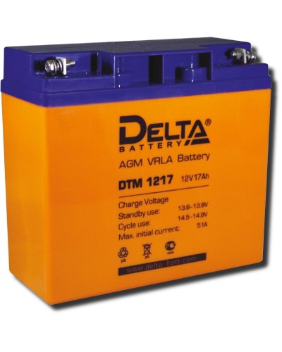 Delta DTM 1217. Аккумулятор герметичный свинцово-кислотный. Delta в Майкопе