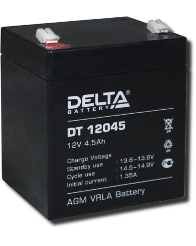 Delta DT 12045. Аккумулятор герметичный свинцово-кислотный. Delta в Майкопе