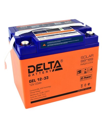 Delta GEL 12-33. Аккумулятор герметичный свинцово-кислотный. Delta в Майкопе