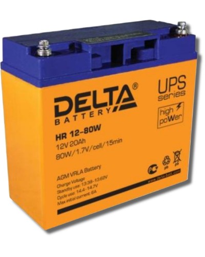 Delta HR 12-80 W. Аккумулятор герметичный свинцово-кислотный. Delta в Майкопе