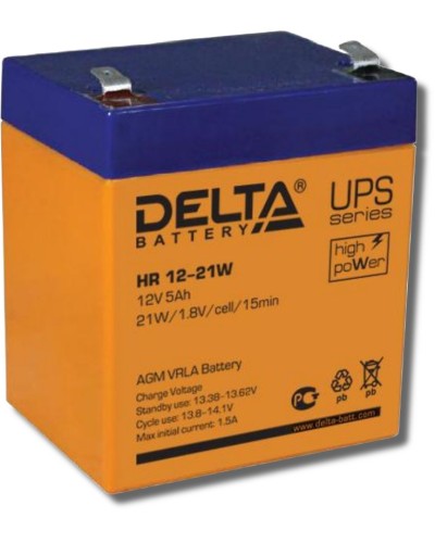Delta HR 12-21 W. Аккумулятор герметичный свинцово-кислотный. Delta в Майкопе