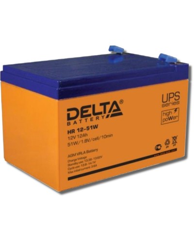 Delta HR 12-51 W. Аккумулятор герметичный свинцово-кислотный. Delta в Майкопе