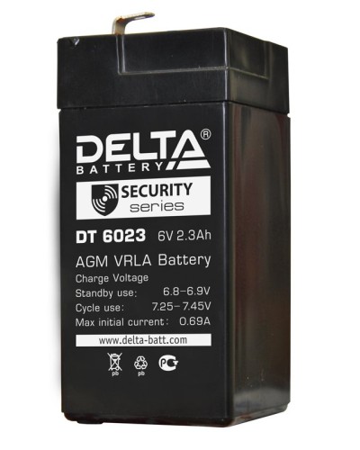 Delta DT 6023 (75мм). Аккумулятор герметичный свинцово-кислотный. Delta в Майкопе