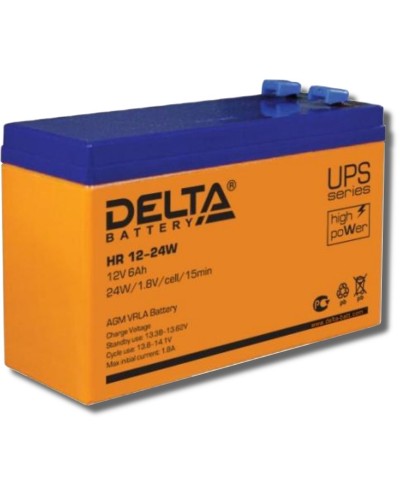 Delta HR 12-24 W. Аккумулятор герметичный свинцово-кислотный. Delta в Майкопе