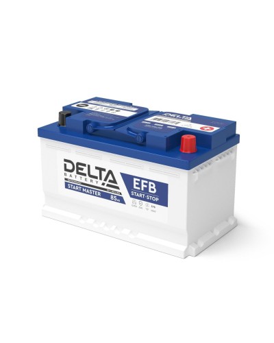 Delta START MASTER EFB 1285 (85 Ah). Аккумулятор автомобильный герметичный свинцово-кислотный. Delta в Майкопе