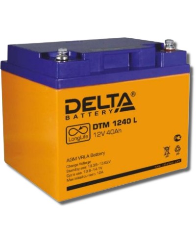 Delta DTM 1240 L. Аккумулятор герметичный свинцово-кислотный. Delta в Майкопе