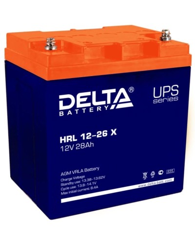 Delta HRL 12-26 X. Аккумулятор герметичный свинцово-кислотный. Delta в Майкопе