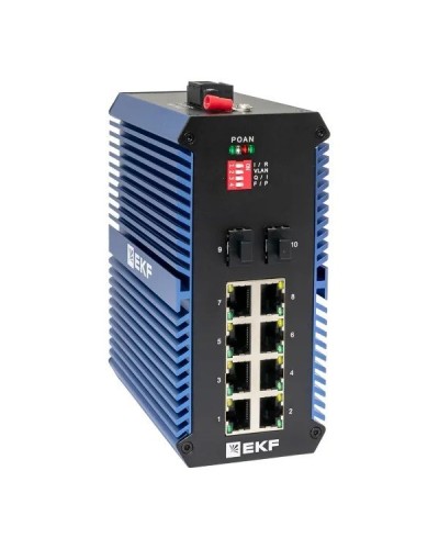 TSX-U-2GX/SFP-8GTP. Промышленный неуправляемый коммутатор. EKF в Майкопе