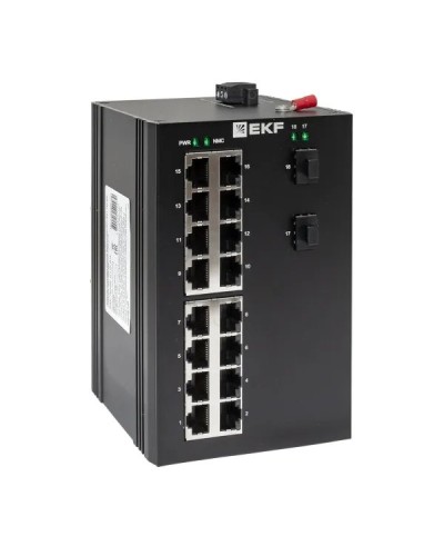 TSX-U-2GX/SFP-16GT. Промышленный неуправляемый коммутатор. EKF в Майкопе