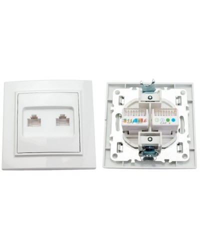 Минск Розетка RJ-45+Phone СП (ERK00-135-10). Розетка RJ-45+Phone СП. EKF в Майкопе