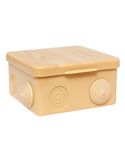 КМР-030-014 с крышкой (100х100х55) светлое дерево IP54 (plc-kmr-030-014-s). Коробка распределительная. EKF в Майкопе