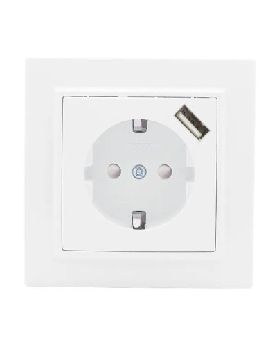 Минск Розетка 1-местная СП с/з 16А (ERR16-028-100-USB). Розетка 1-местная СП с/з 16А. EKF в Майкопе