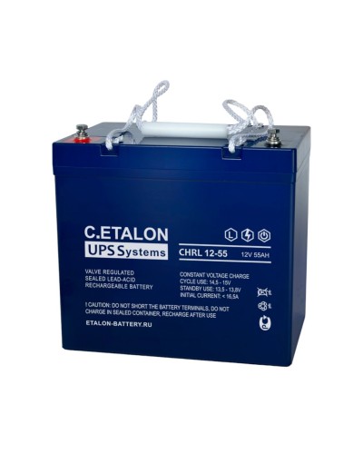 C.ETALON CHRL 12-55. Аккумулятор герметичный свинцово-кислотный. ETALON в Майкопе