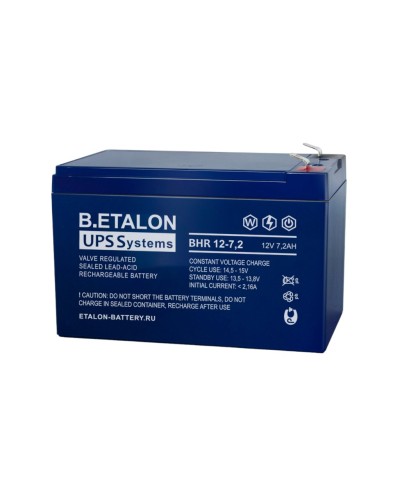 B.ETALON BHR 12-7,2. Аккумулятор герметичный свинцово-кислотный. ETALON в Майкопе