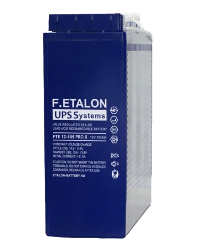 F.ETALON FTE 12-105 PRO X. Аккумулятор герметичный свинцово-кислотный. ETALON в Майкопе