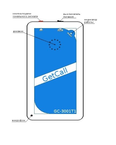 GC-3001T1. Переговорное устройство ремонтной связи. GETCALL в Майкопе