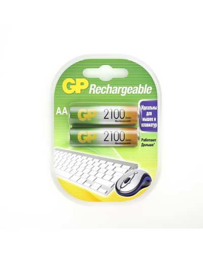 GP 210AAHC AA (GP 210AAHC-2DECRC2), упак. 2 шт.. Перезаряжаемые аккумуляторы. GP Batteries в Майкопе