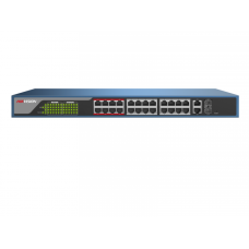 DS-3E0326P-E(B). Коммутатор с питанием POE. Hikvision