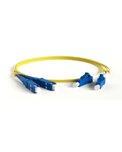 FC-D2-9-LC/UR-SC/UR-H-15M-LSZH-YL. Патч-корд волоконно-оптический одномодовый. Hyperline в Майкопе