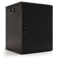 TWB-0445-SR-RAL9004. Шкаф телекоммуникационный 19 настенный 4U. Hyperline