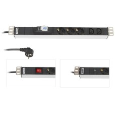 SHE19-6SH-B-2.5EU. Блок розеток 19. Hyperline