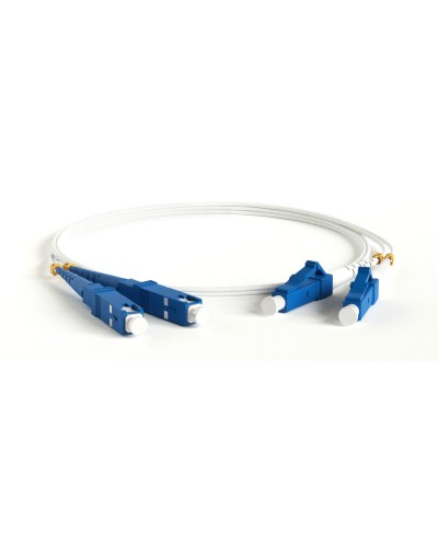 FC-D2-9A1-LC/UR-SC/UR-H-3M-LSZH-WH. Патч-корд волоконно-оптический LC-SC. Hyperline в Майкопе