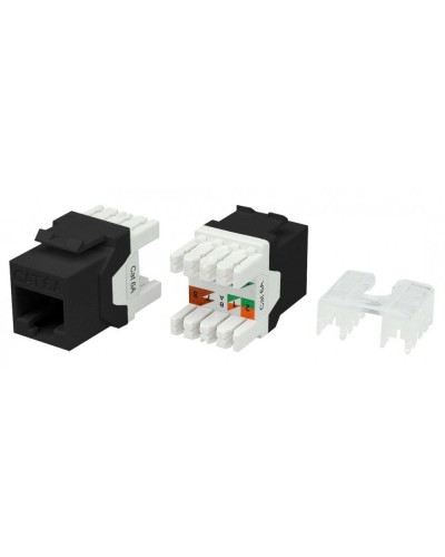 KJ8-8P8C-C6A-180-BK. Вставка Keystone Jack RJ-45. Hyperline в Майкопе