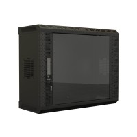 TWS-0625-GP-RAL9004. Шкаф телекоммуникационный 19 настенный 6U. Hyperline