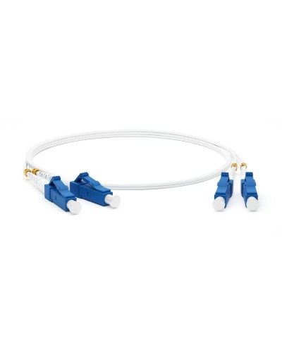 FC-D2-9A1-LC/UR-LC/UR-H-1M-LSZH-WH. Патч-корд волоконно-оптический LC-LC. Hyperline в Майкопе