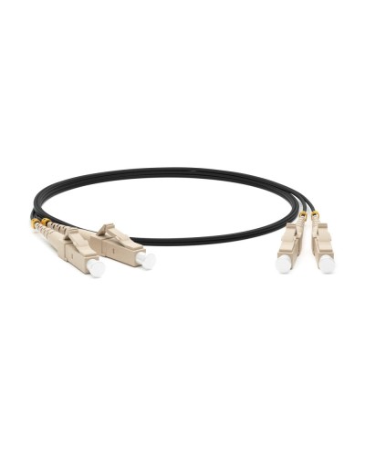 FC-D2-50-LC/PR-LC/PR-H-1M-LSZH-BK. Патч-корд волоконно-оптический многомодовый. Hyperline в Майкопе