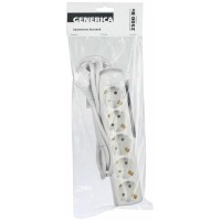 У05 5 мест, 5м GENERICA (WYP10-10-05-05-Z-G). Удлинитель 5 мест 2P+PE, 3х1 кв.мм, 10А, 250В. IEK