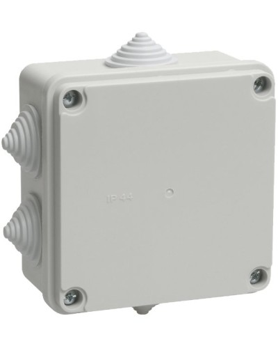 Коробка распаячная КМ41234 100х100х50 открытой проводки IP55 6 гермовводов серая (UKO11-100-100-050-K41-55). Коробка распаячная безгалогенная (HF). IEK в Майкопе