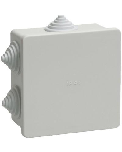 Коробка распаячная КМ41235 85х85х40 открытой проводки IP44 6 гермовводов серая (UKO11-085-085-040-K41-44). Коробка распаячная безгалогенная (HF). IEK в Майкопе
