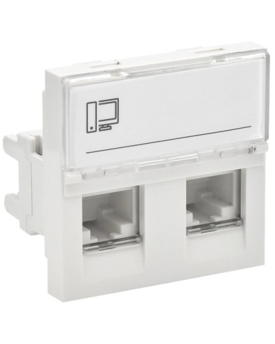Розетка RJ45 кат.5E PRIMER РКИ-22-00-П-5 белый IEK (PR-KK40D-RI-0-2-2C5EU-K01). Розетка RJ-45. IEK в Майкопе