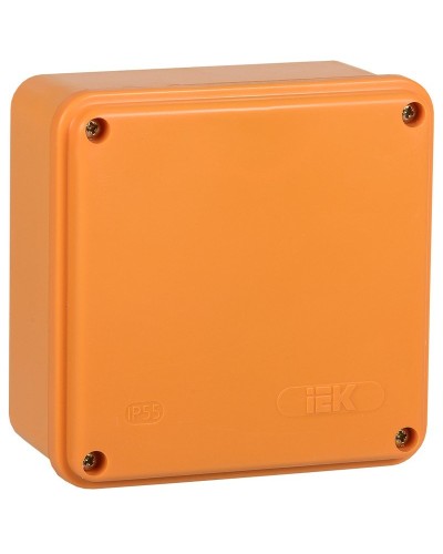 Коробка распаячная огнестойкая ПС 100х100х50 6P 4мм² IP44 гладкие стенки (UKF20-100-100-050-6-4-09). Коробка распаячная огнестойкая безгалогенная (HF). IEK в Майкопе