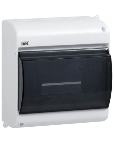 Корпус пластиковый КМПн 2/4 IP30 белый KREPTA 3 (MKP42-N-04-30-12). Щиток модульный с прозрачной дверцей, настенный. IEK в Майкопе